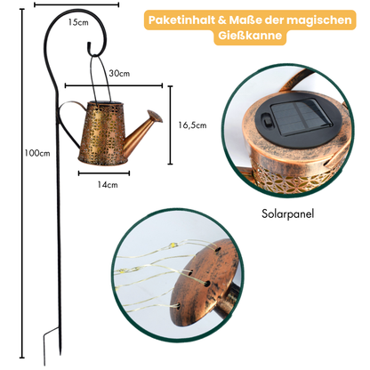 Magische Solar-Gießkanne - Verzaubert jeden Garten