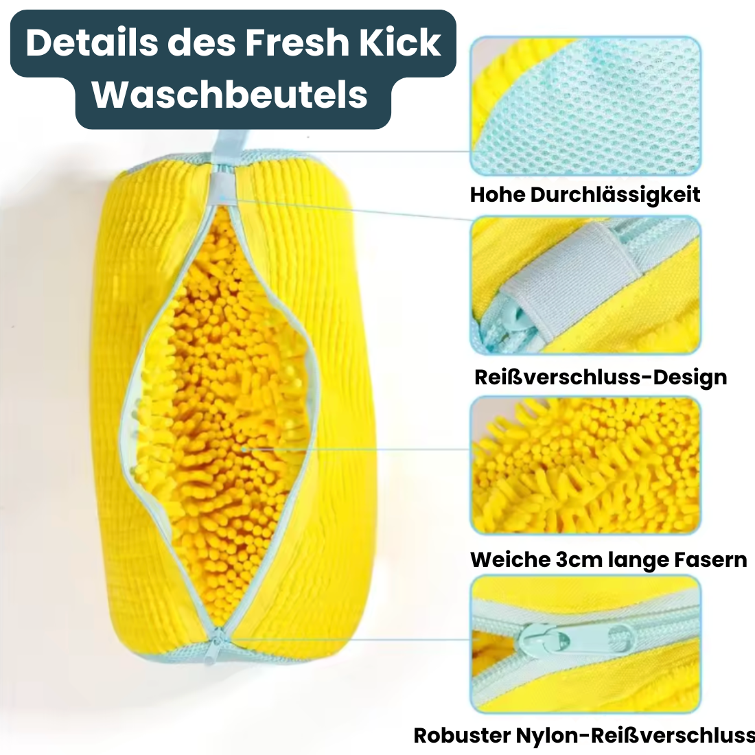 FRESH KICKS Waschbeutel - Perfekte Pflege für deine Schuhe