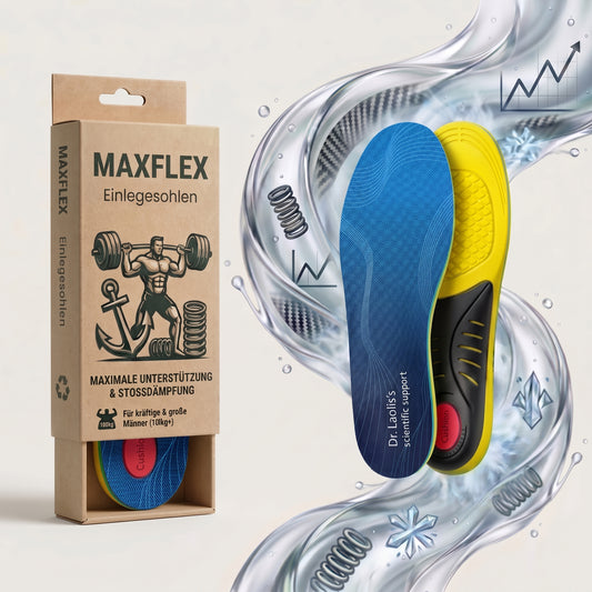 MAXFLEX - Einlegesohlen für große & kräftige Männer 90kg+