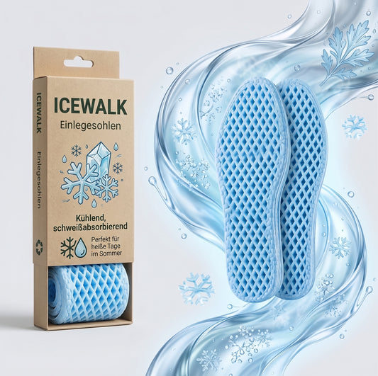 ICEWALK - Einlegesohlen für den Sommer: Schweißabsorbierend & Kühlend