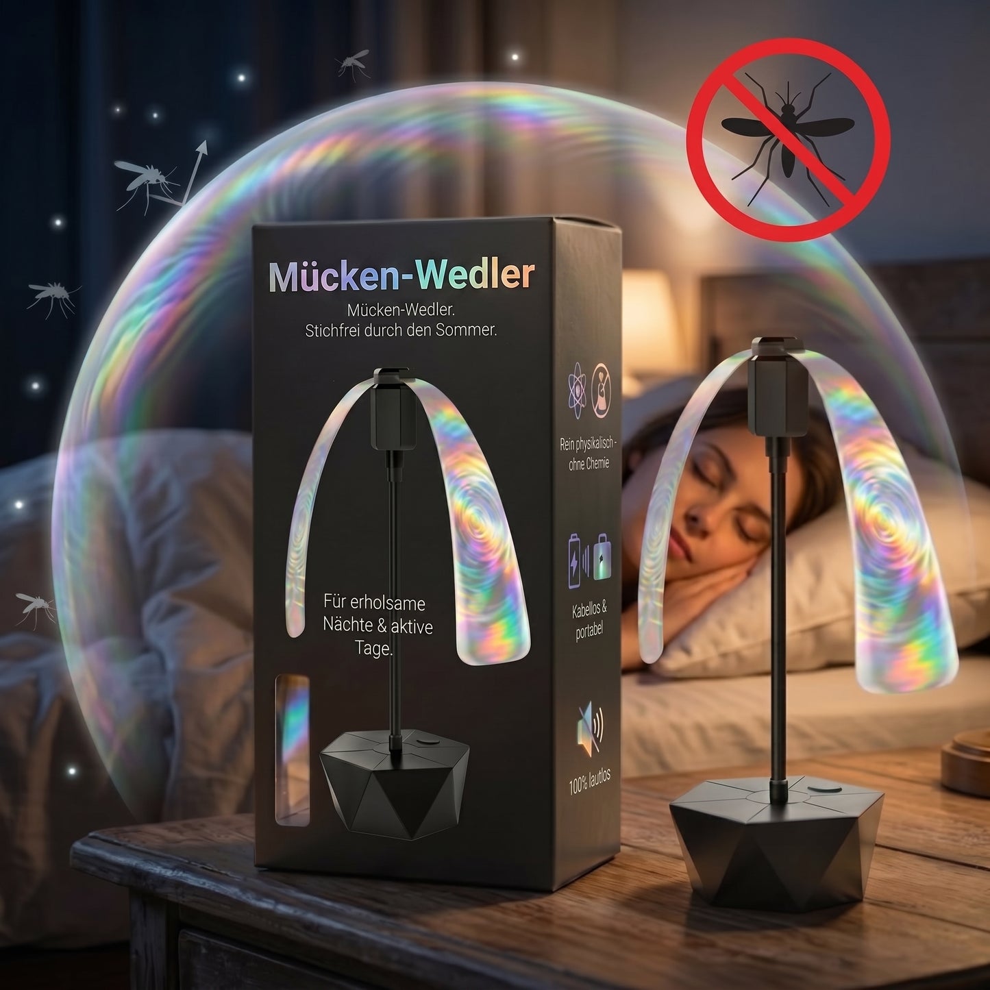Dein Mücken-Wedler - Stichfrei durch den Sommer für erholsame Nächte & aktive Tage