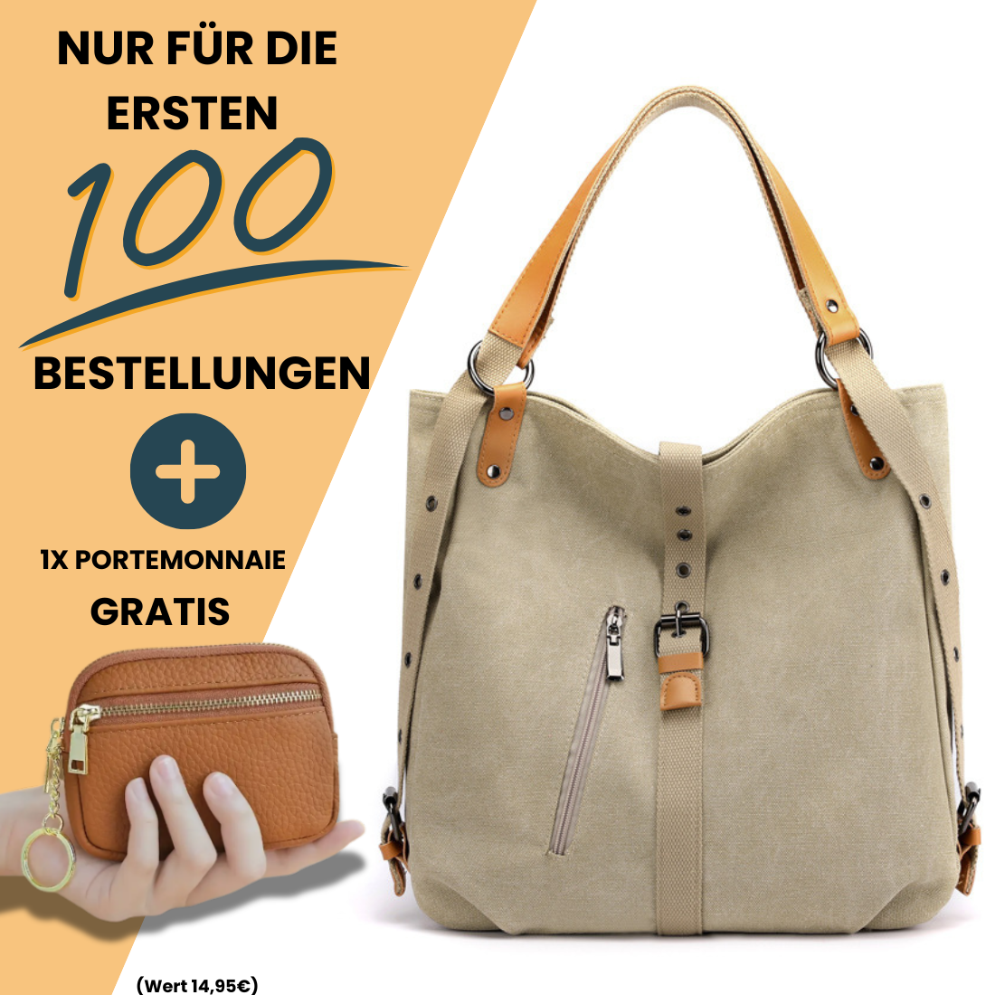 TONI - Deine praktische 3-in-1-Multifunktionstasche